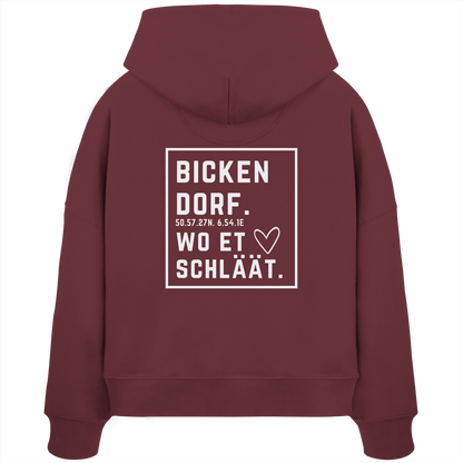 Bickendorf Hätz Druck - Womens Organic Boxcut Hoodie