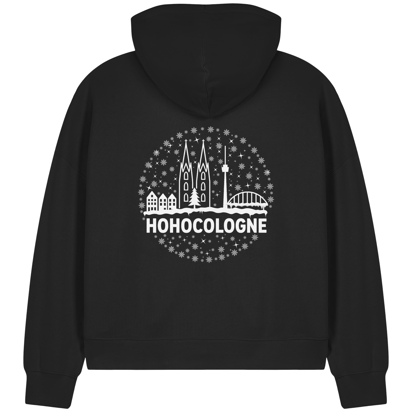 HOHOCologne Druck - Womens Organic Boxcut Zipper