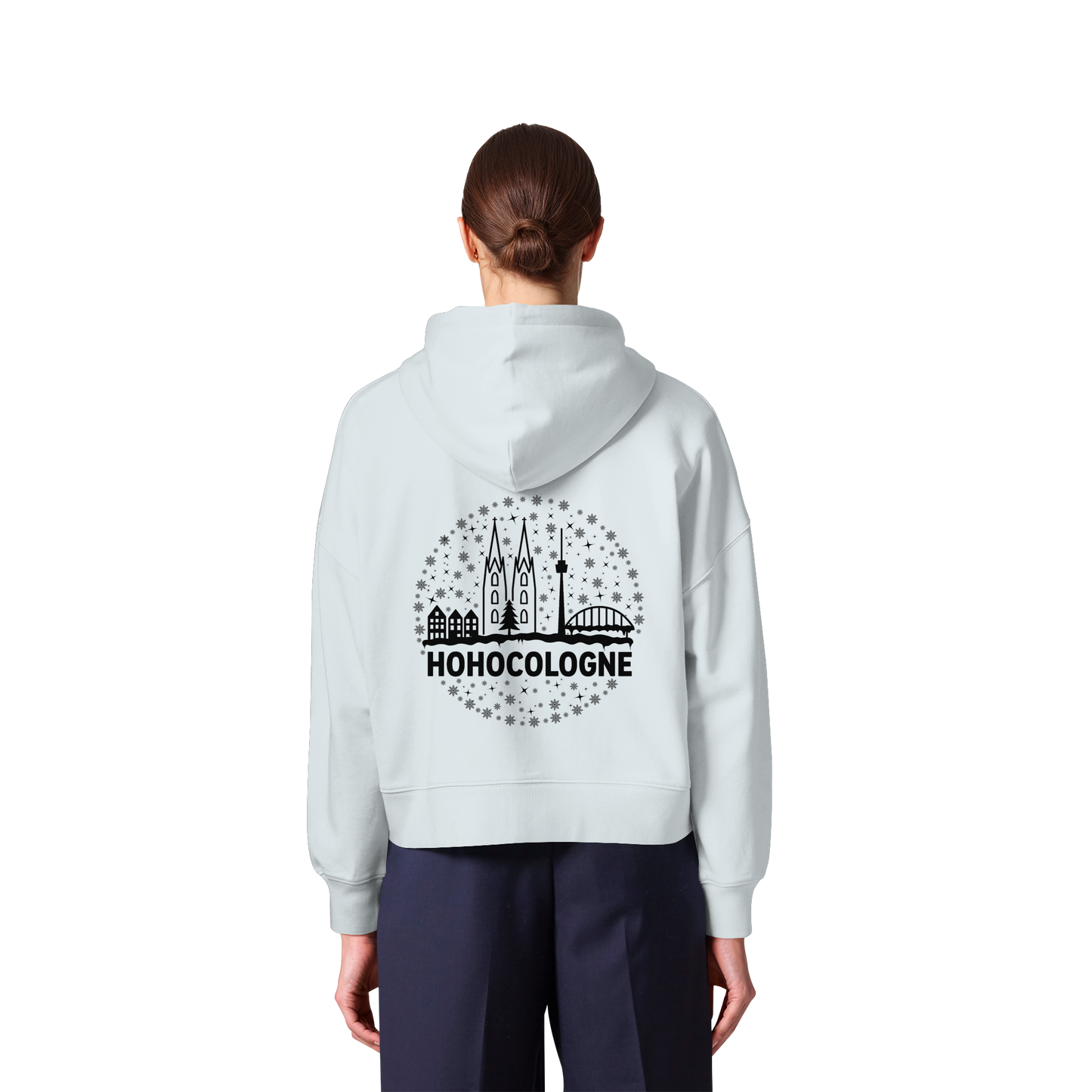 HOHOCologne Druck - Womens Organic Boxcut Zipper