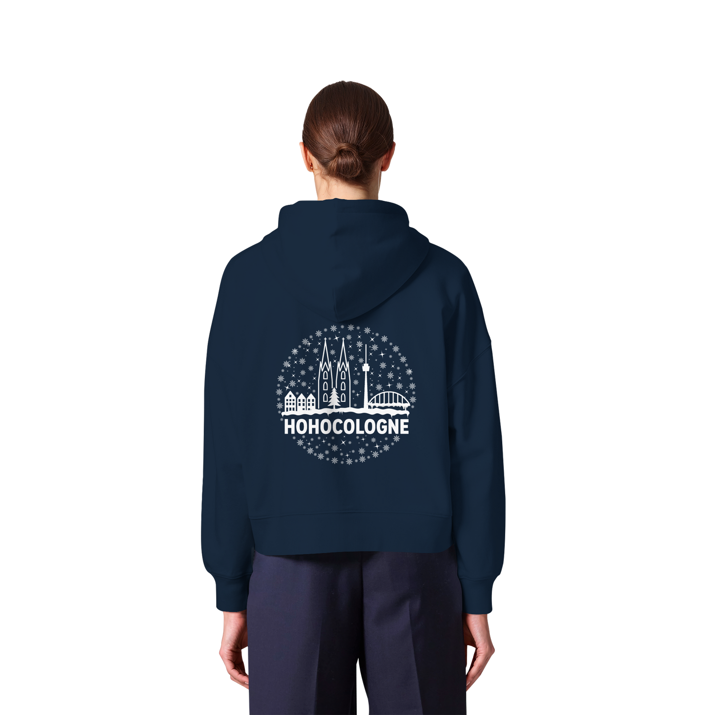 HOHOCologne Druck - Womens Organic Boxcut Zipper