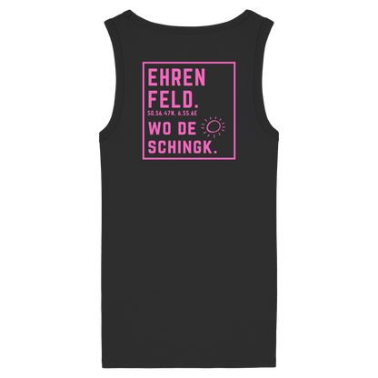 Wo de Sonn schingk - Ehrenfeld Druck Rücken  - Womens Organic Fitted Tank Top