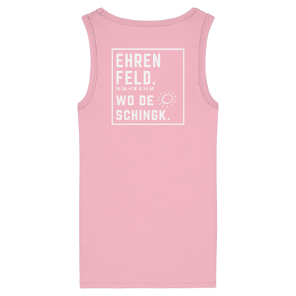 Wo de Sonn schingk - Ehrenfeld Druck Rücken  - Womens Organic Fitted Tank Top