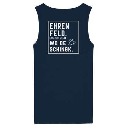 Wo de Sonn schingk - Ehrenfeld Druck Rücken  - Womens Organic Fitted Tank Top