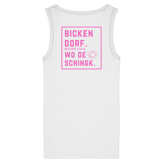 Wo de Sonn schingk - Bickendorf Druck Rücken - Womens Organic Fitted Tank Top