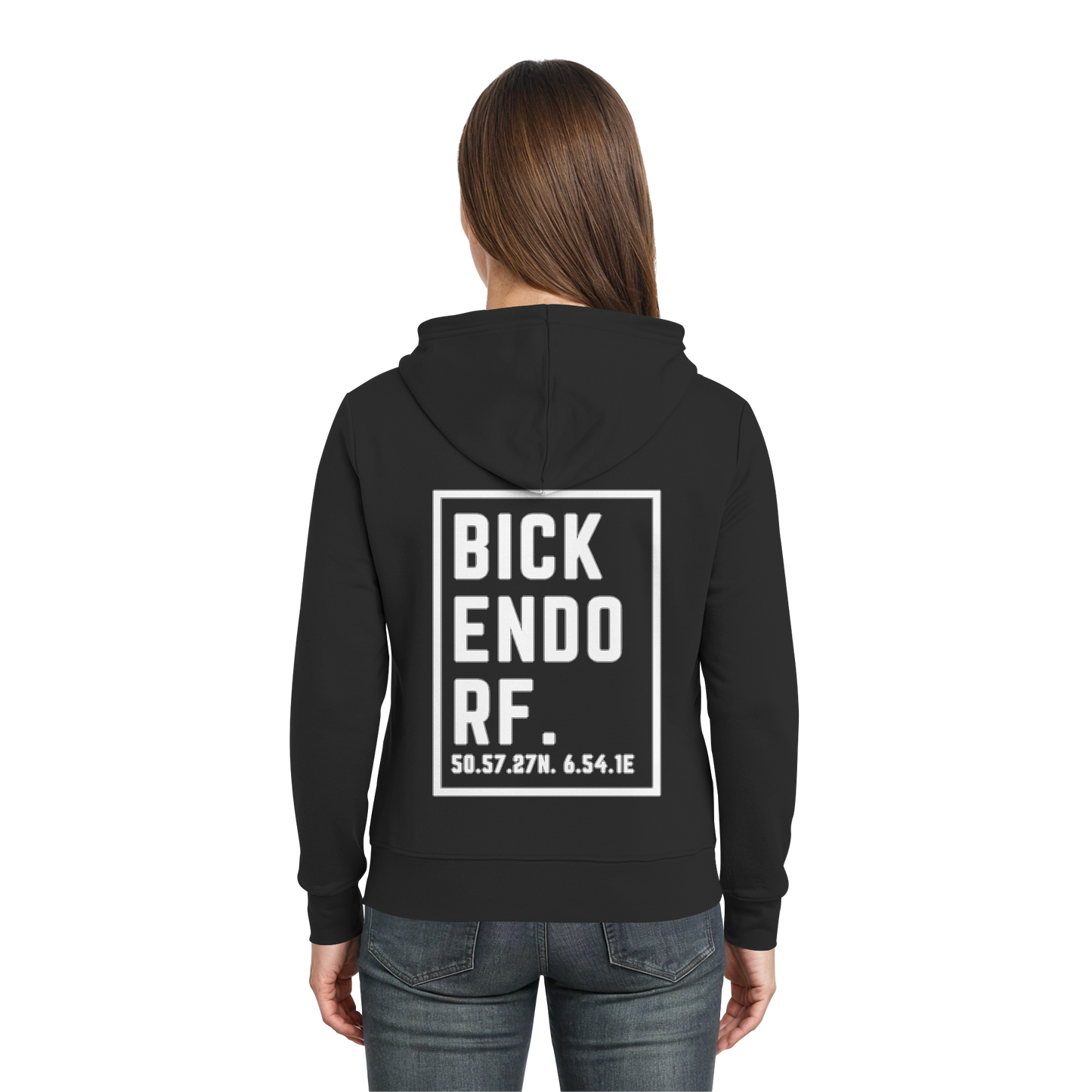 Bickendorf Koordinaten (großer Druck auf dem Rücken) - Zipper