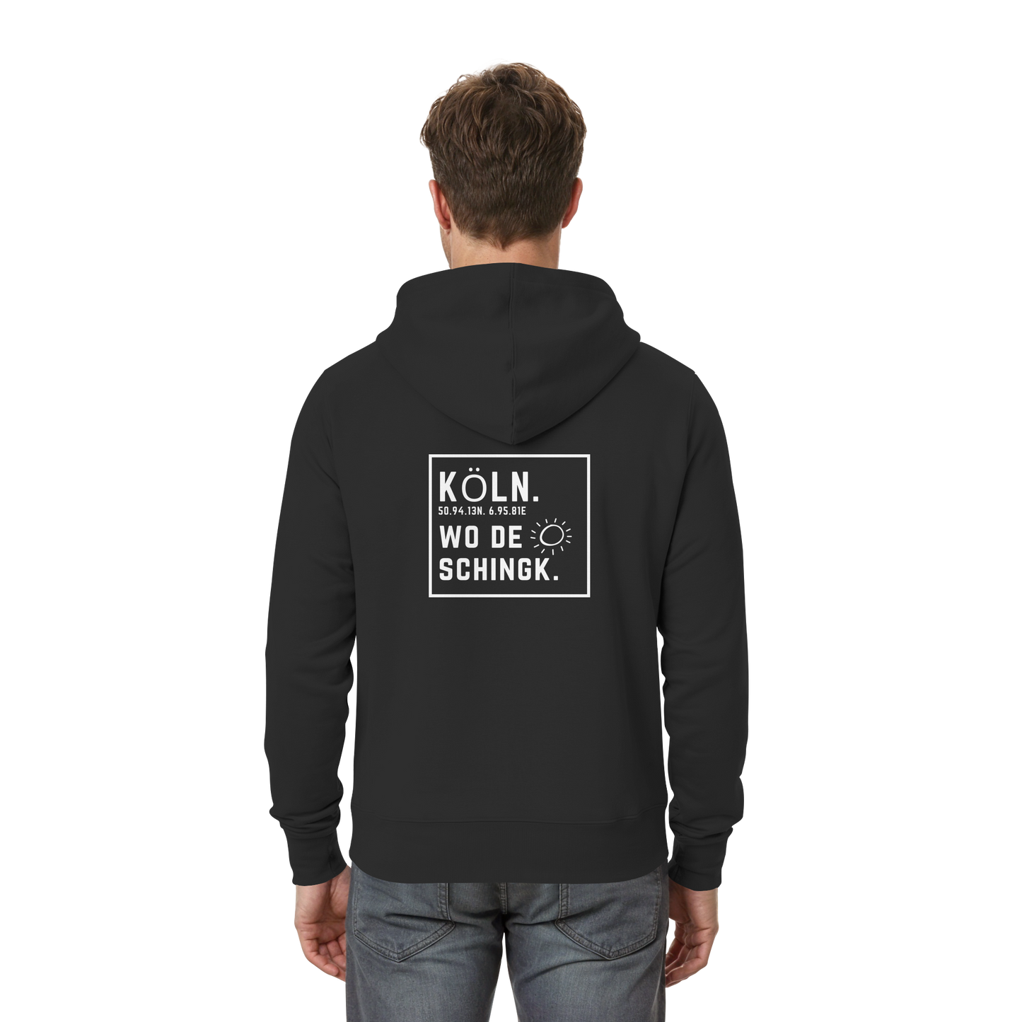 Wo de Sonn schingk - Köln Druck Rücken  - Zipper