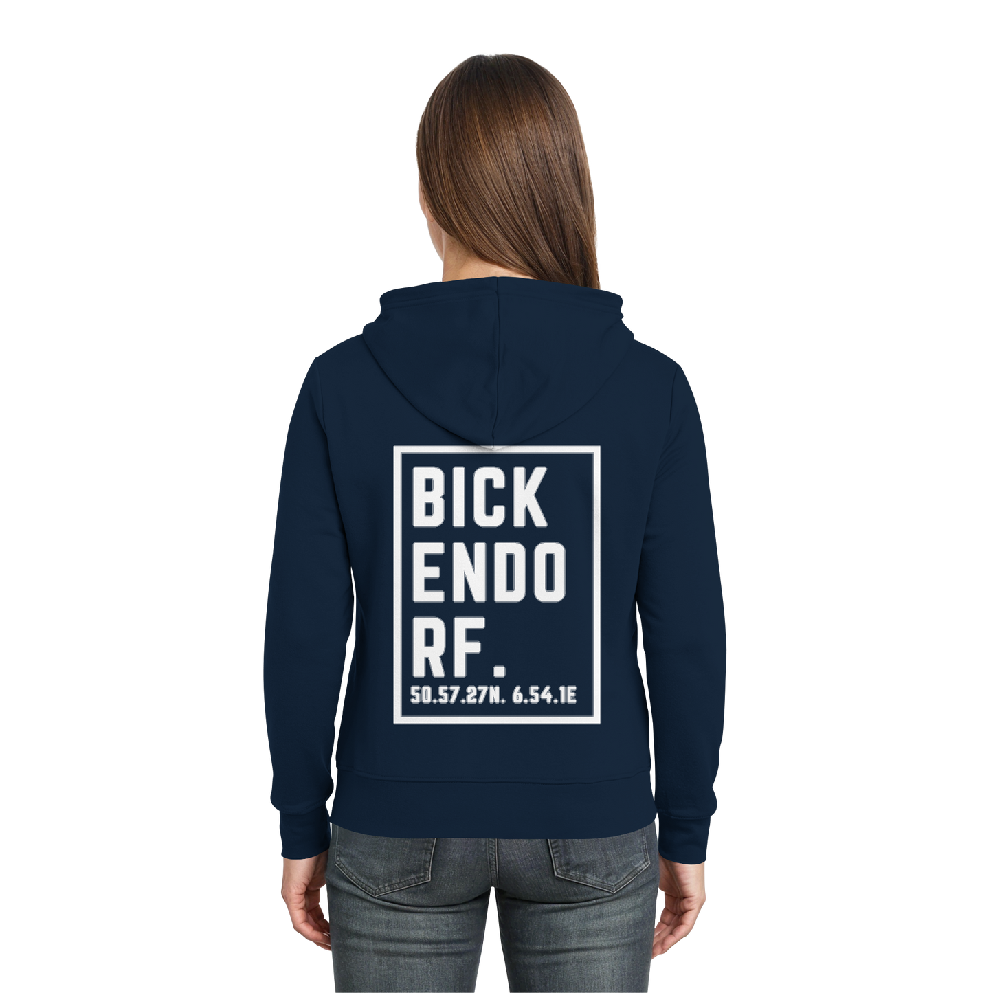 Bickendorf Koordinaten (großer Druck auf dem Rücken) - Zipper