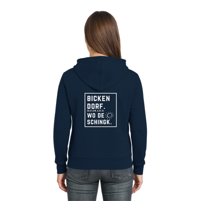 Wo de Sonn schingk - Bickendorf Druck Rücken - Zipper