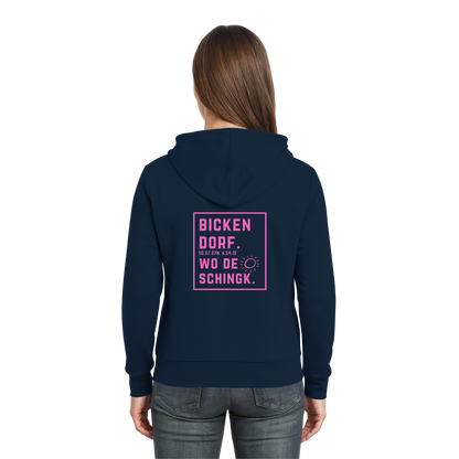 Wo de Sonn schingk - Bickendorf Druck Rücken - Zipper