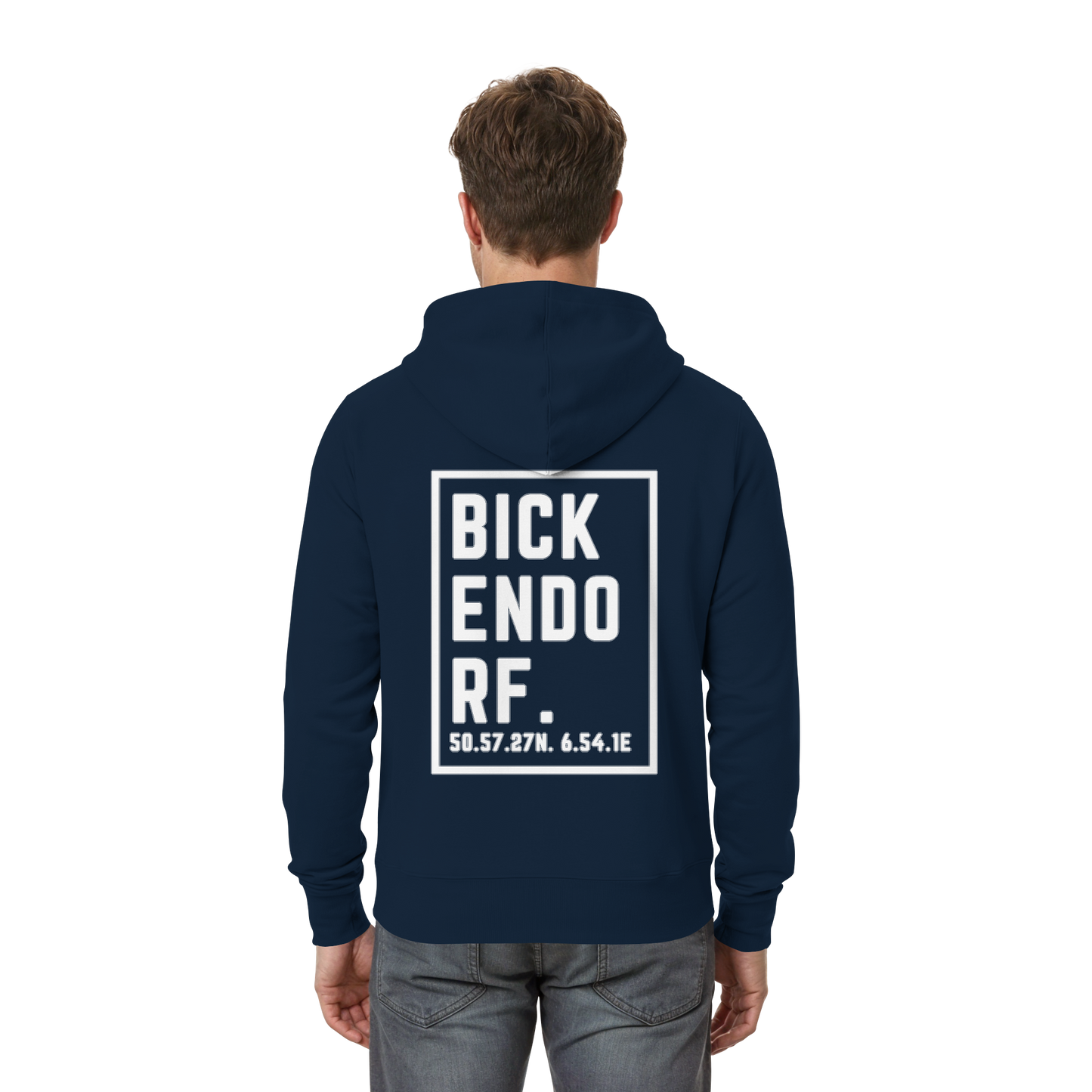 Bickendorf Koordinaten (großer Druck auf dem Rücken) - Zipper