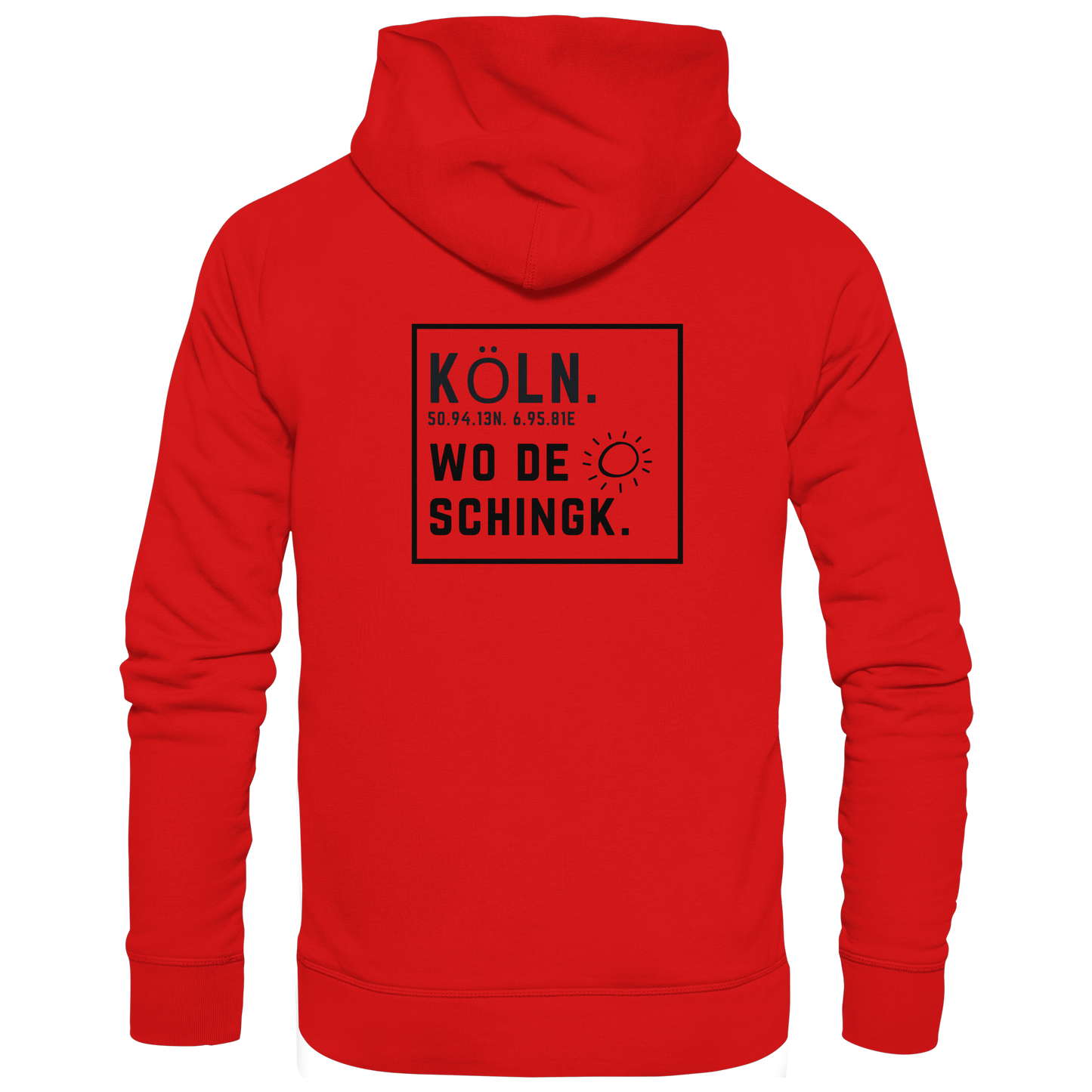 Wo de Sonn schingk - Köln Druck Rücken  - Zipper