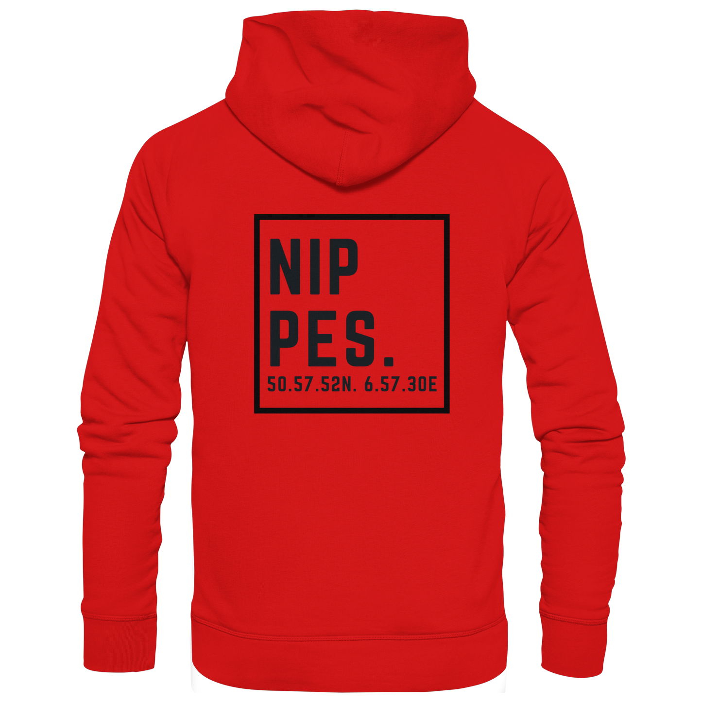 Nippes Koordinaten (großer Druck auf dem Rücken) - Zipper