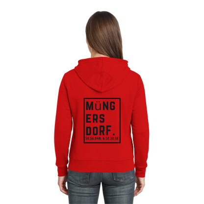 Müngersdorf Koordinaten (großer Druck auf dem Rücken) - Zipper