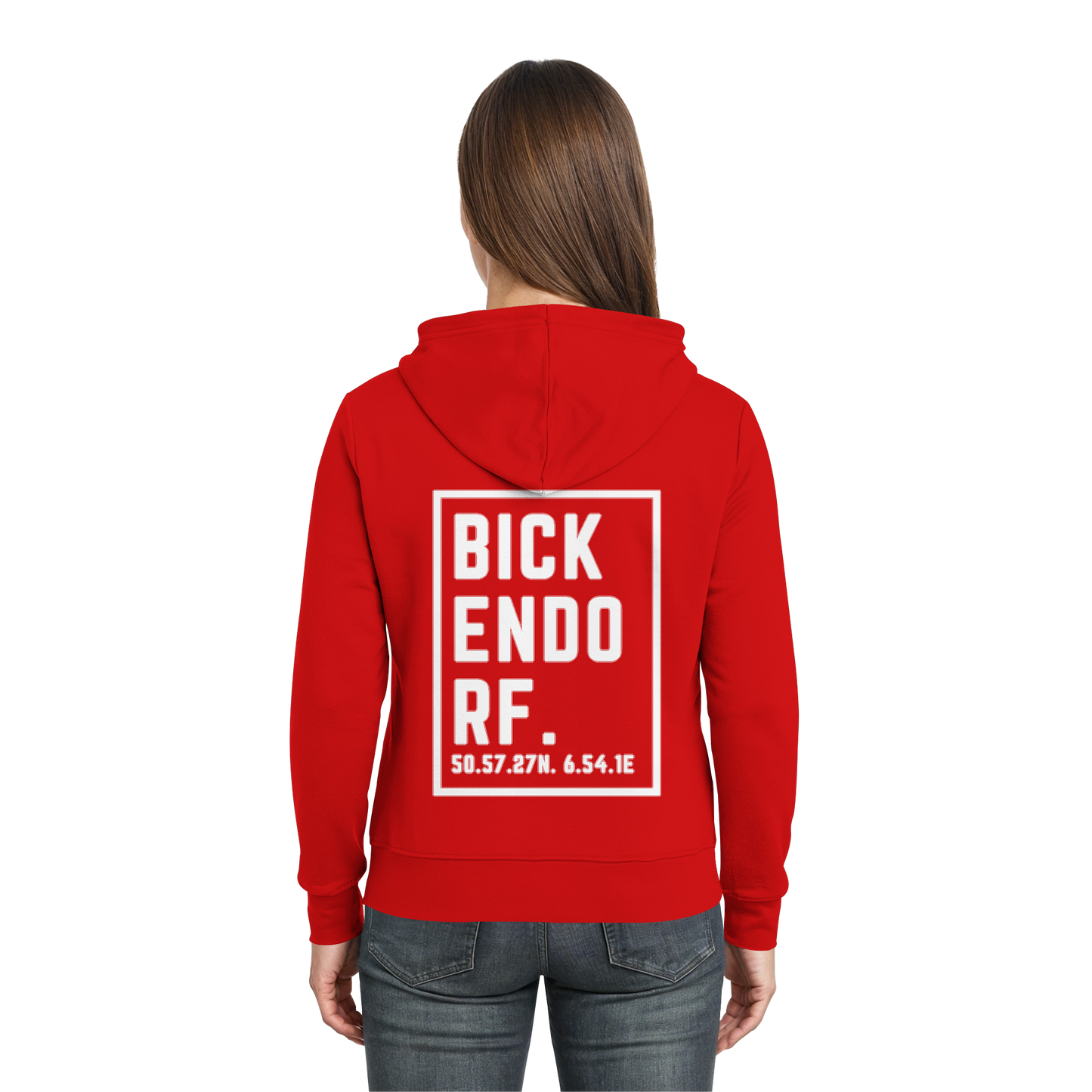 Bickendorf Koordinaten (großer Druck auf dem Rücken) - Zipper