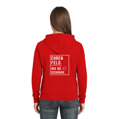 Wo de Sonn schingk - Ehrenfeld Druck Rücken  - Zipper