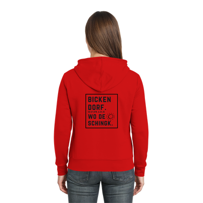 Wo de Sonn schingk - Bickendorf Druck Rücken - Zipper