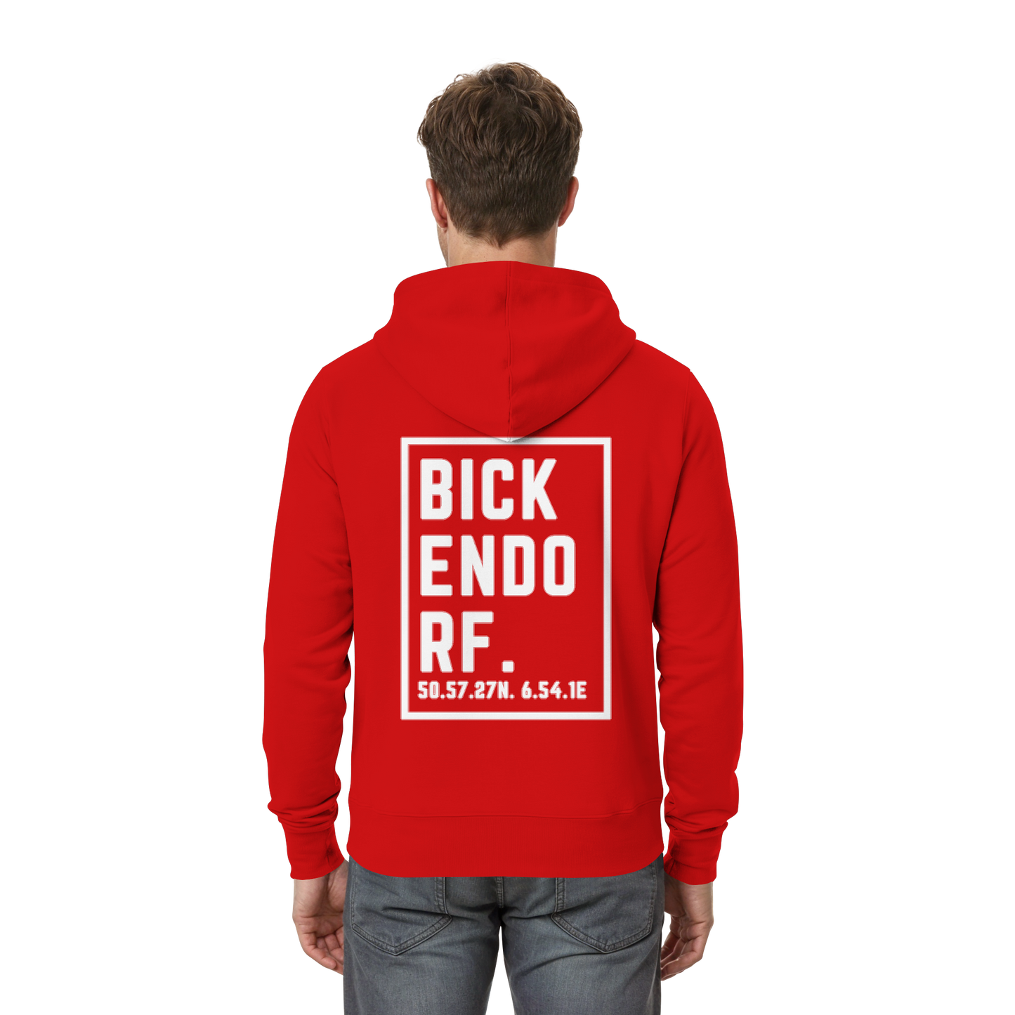 Bickendorf Koordinaten (großer Druck auf dem Rücken) - Zipper