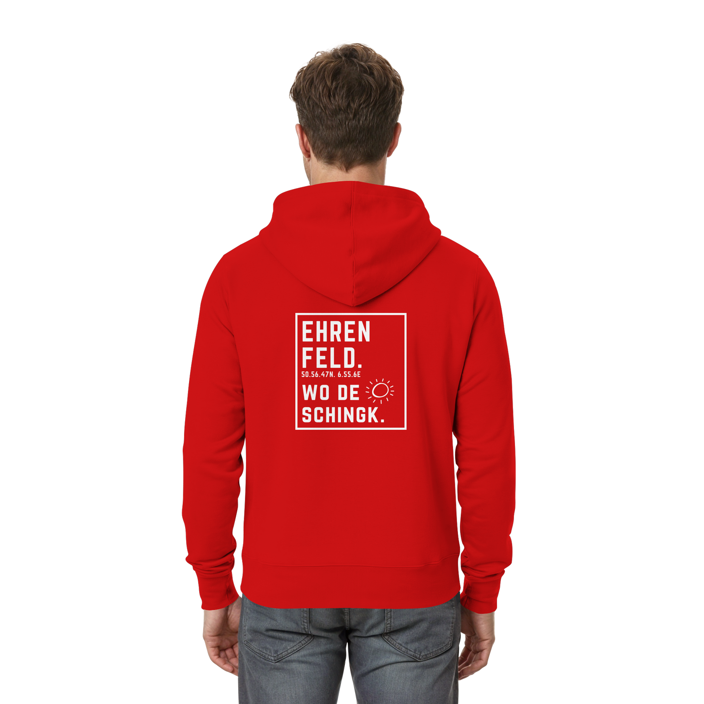 Wo de Sonn schingk - Ehrenfeld Druck Rücken  - Zipper