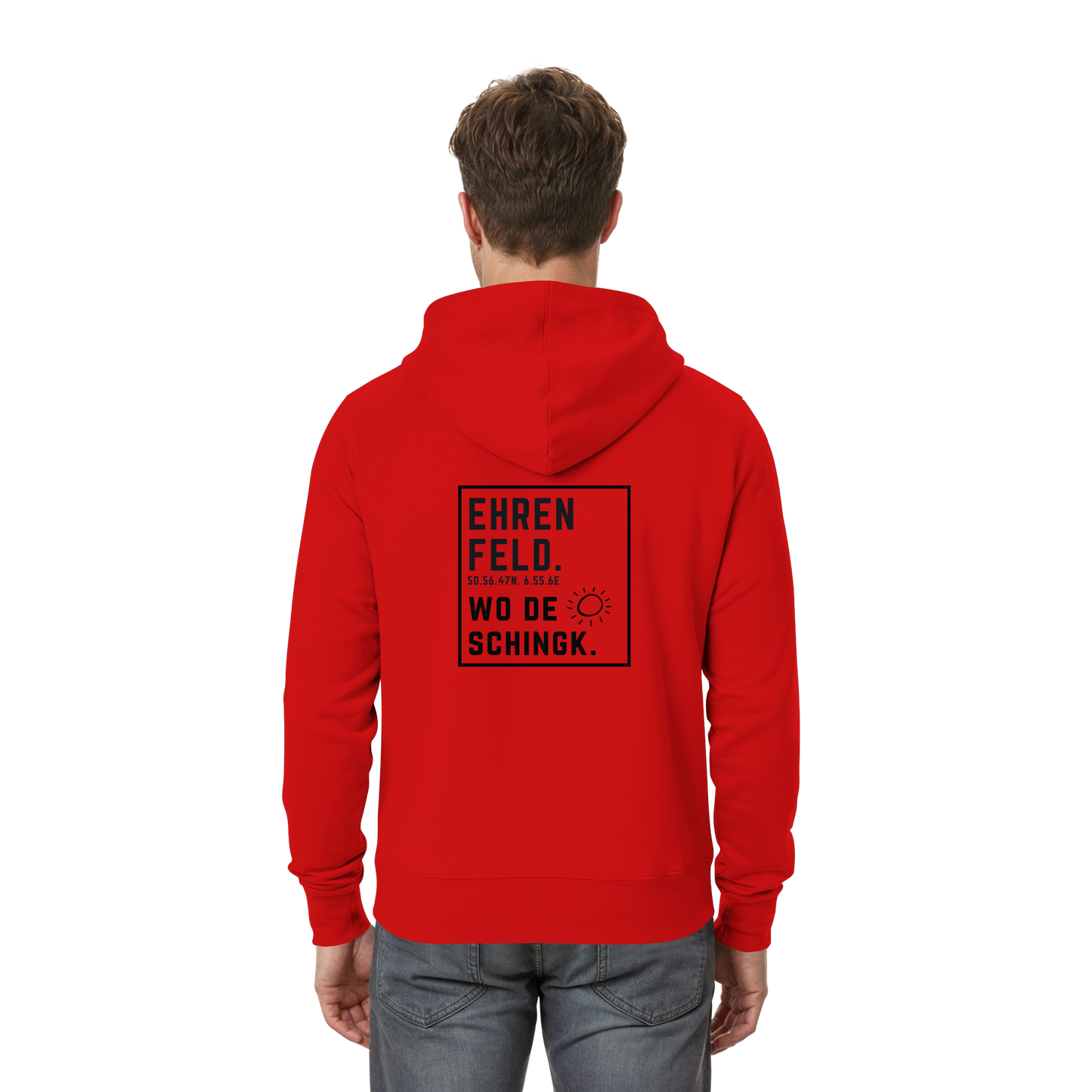 Wo de Sonn schingk - Ehrenfeld Druck Rücken - Zipper