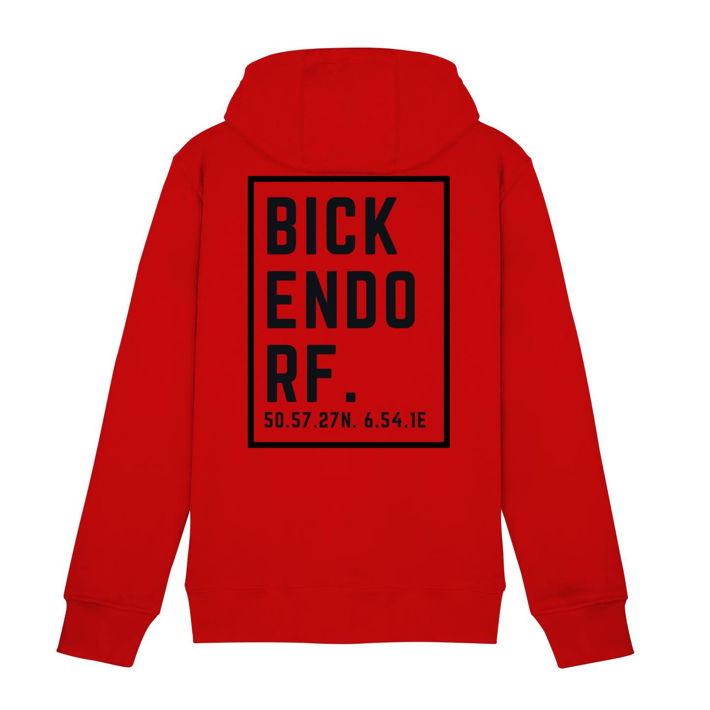 Bickendorf Koordinaten (großer Druck auf dem Rücken) - Zipper