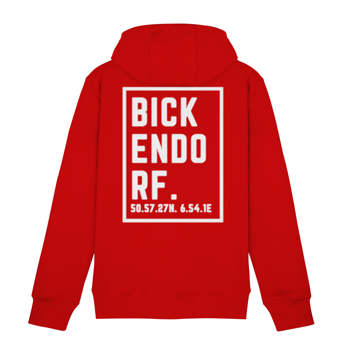 Bickendorf Koordinaten (großer Druck auf dem Rücken) - Zipper