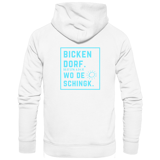 Wo de Sonn schingk - Bickendorf Druck Rücken - Zipper