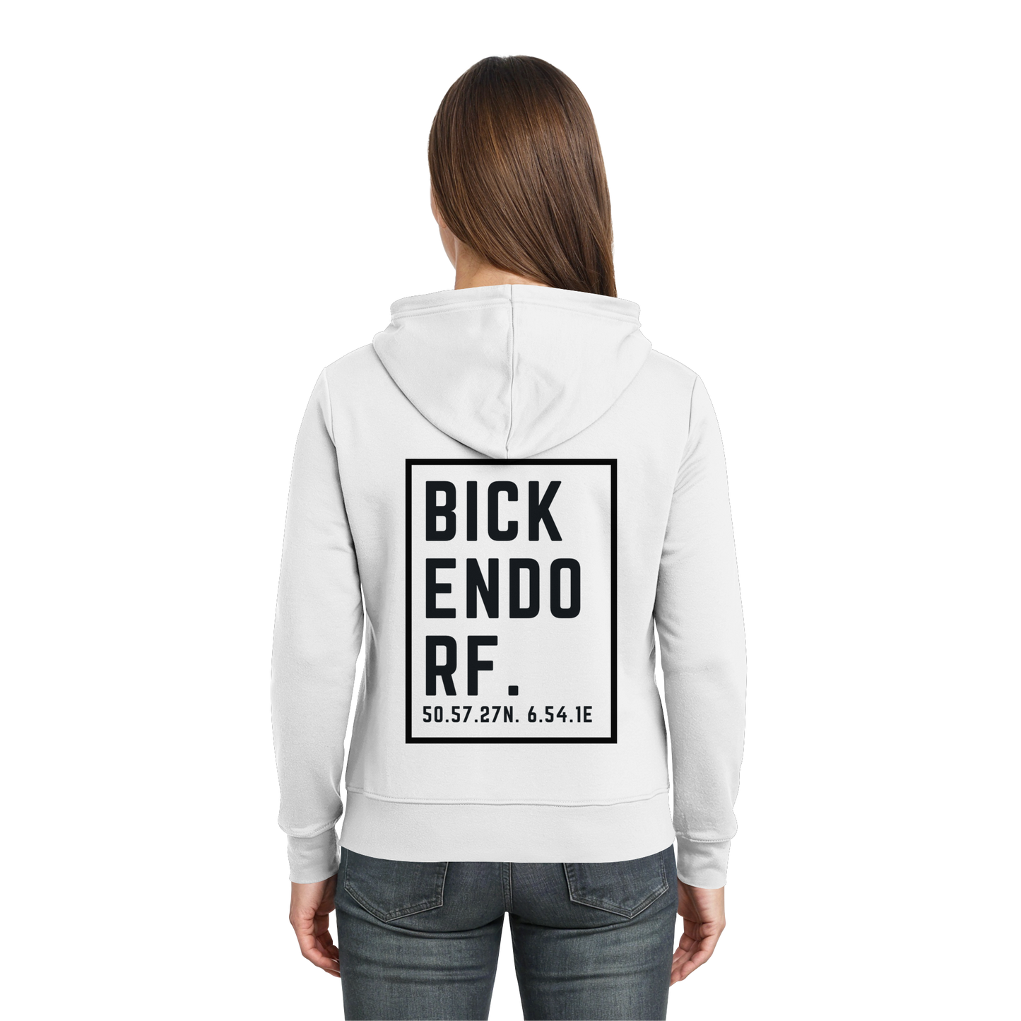 Bickendorf Koordinaten (großer Druck auf dem Rücken) - Zipper