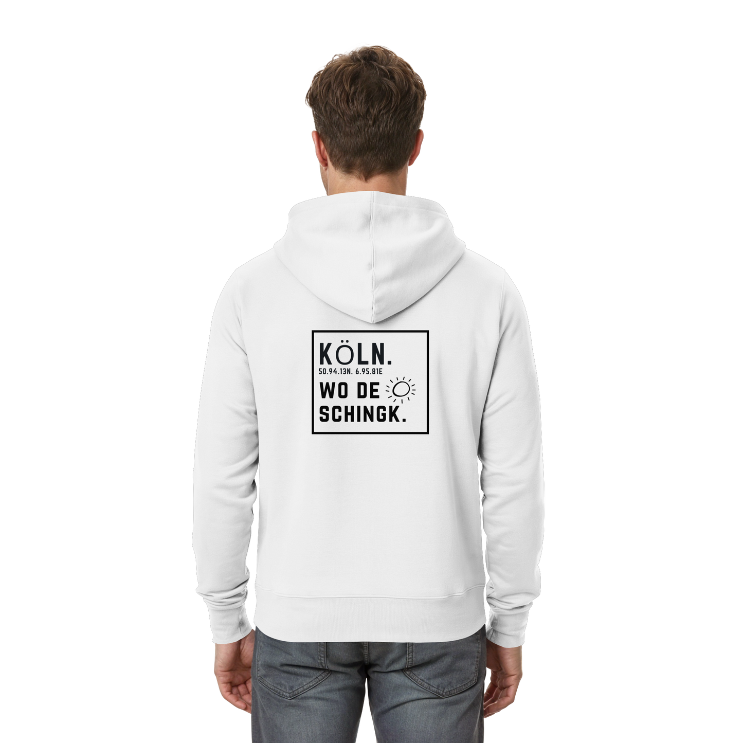 Wo de Sonn schingk - Köln Druck Rücken  - Zipper