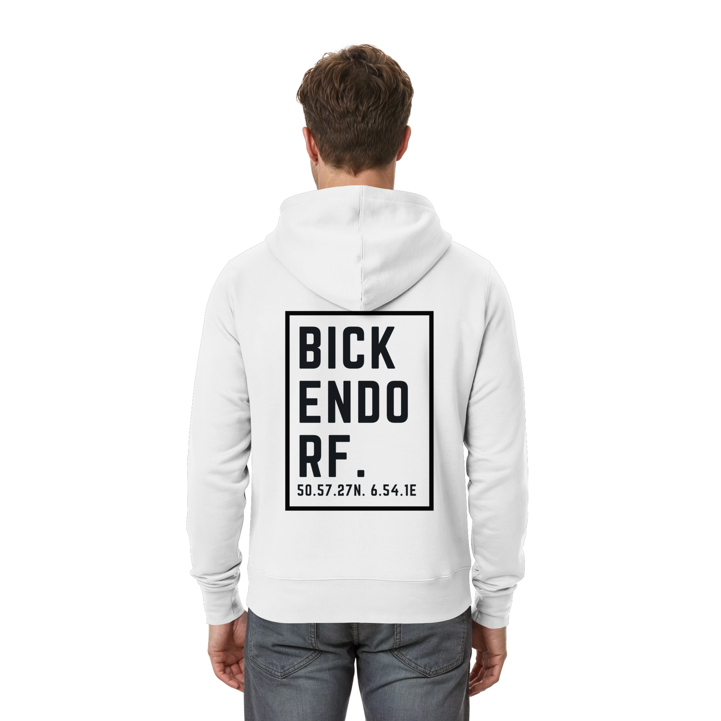 Bickendorf Koordinaten (großer Druck auf dem Rücken) - Zipper