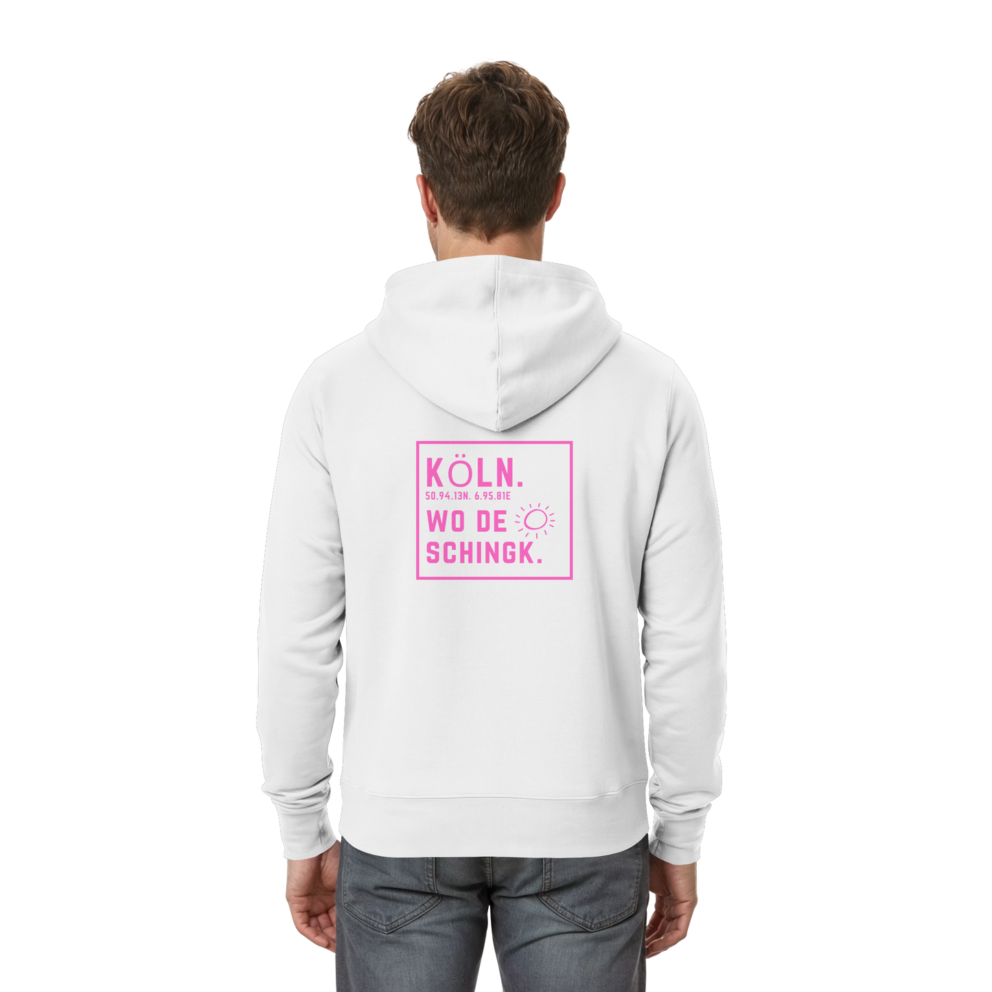 Wo de Sonn schingk - Köln Druck Rücken - Zipper
