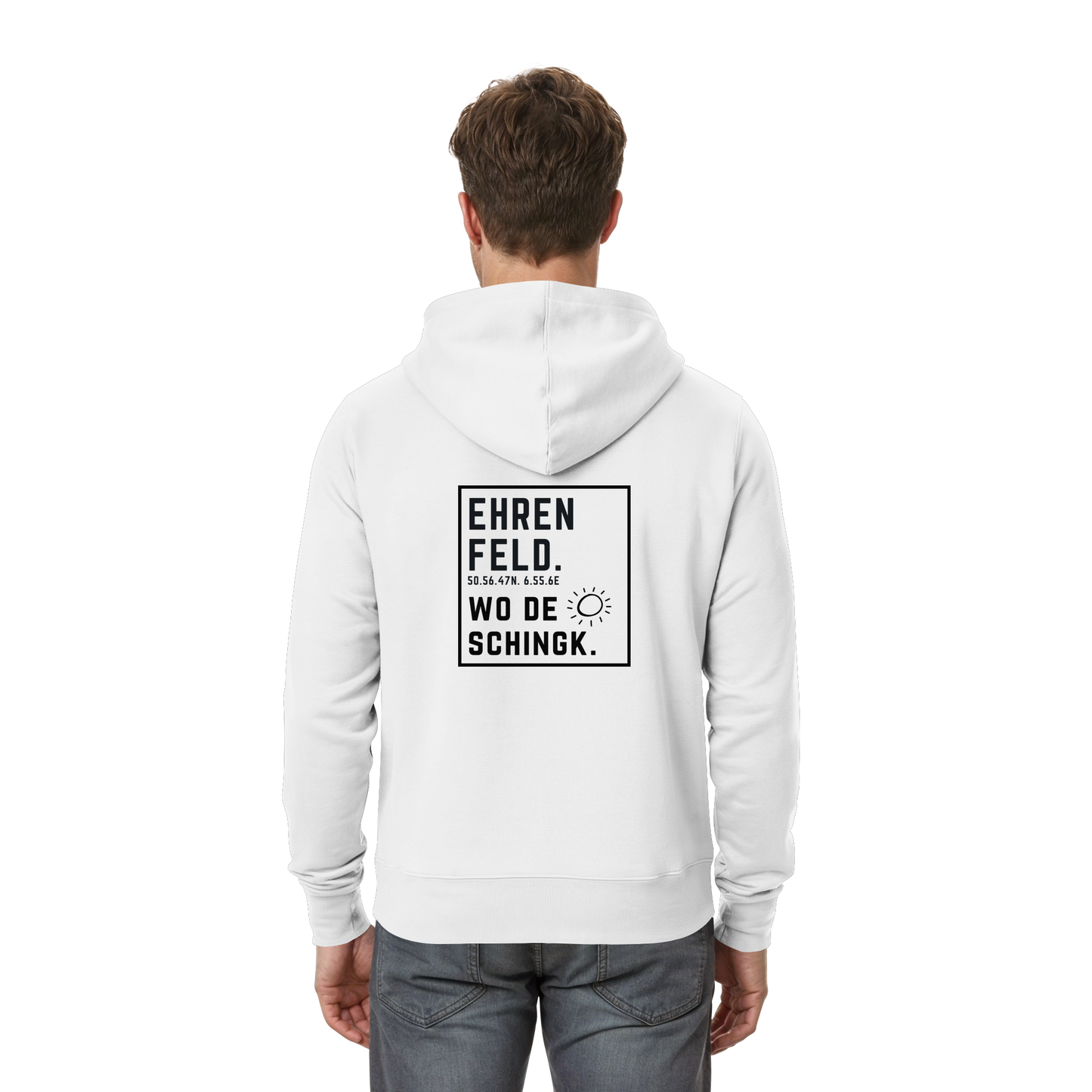 Wo de Sonn schingk - Ehrenfeld Druck Rücken - Zipper