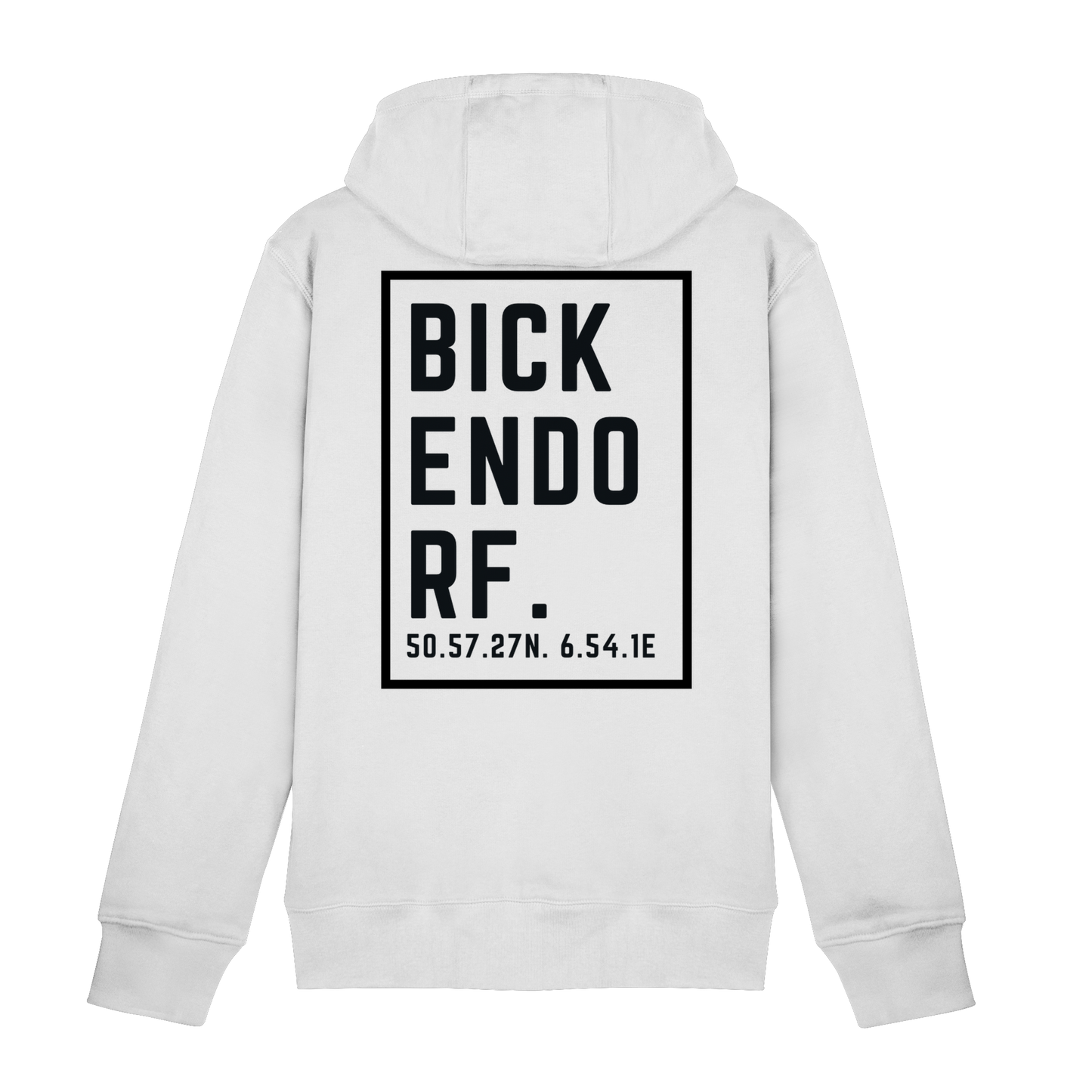 Bickendorf Koordinaten (großer Druck auf dem Rücken) - Zipper