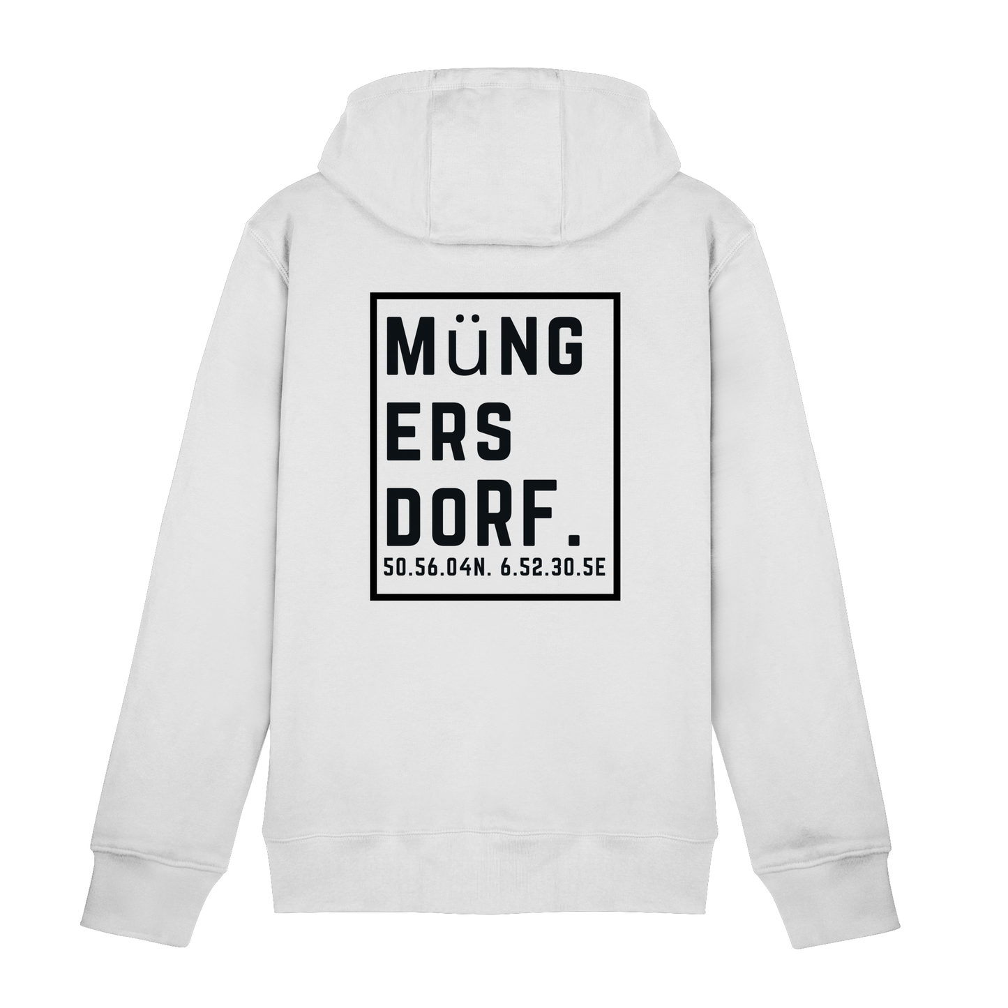 Müngersdorf Koordinaten (großer Druck auf dem Rücken) - Zipper