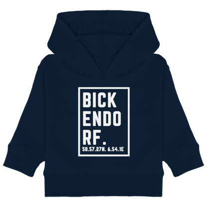 Bickendorf Koordinaten (großer Druck auf der Brust) - Baby Organic Hoodie