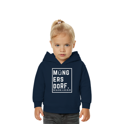 Müngersdorf Koordinaten (großer Druck auf der Brust) - Baby Organic Hoodie