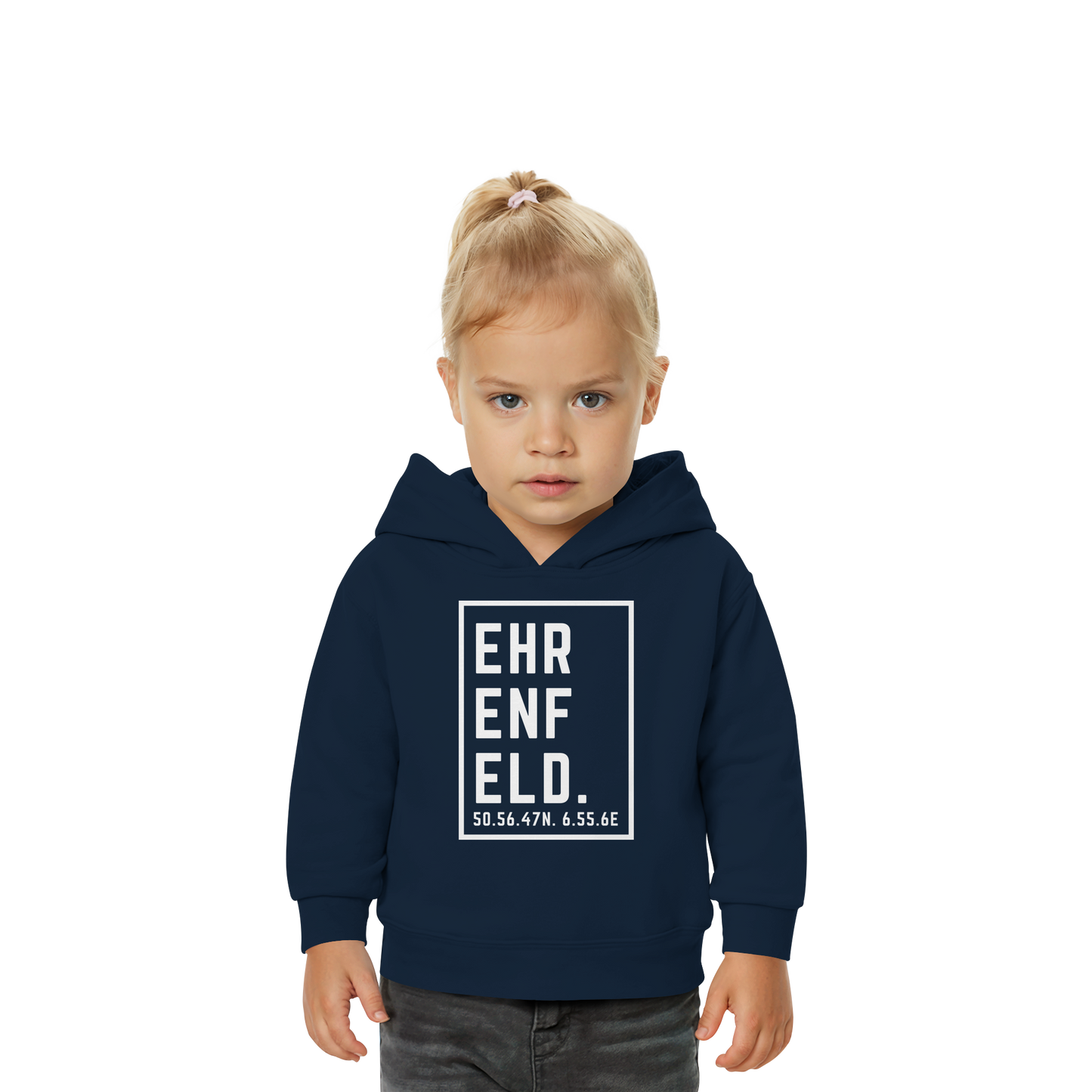 Ehrenfeld Koordinaten (großer Druck auf der Brust) - Baby Organic Hoodie