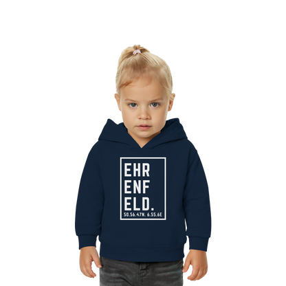 Ehrenfeld Koordinaten (großer Druck auf der Brust) - Baby Organic Hoodie