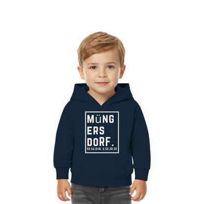 Müngersdorf Koordinaten (großer Druck auf der Brust) - Baby Organic Hoodie
