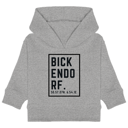 Bickendorf Koordinaten (großer Druck auf der Brust) - Baby Organic Hoodie