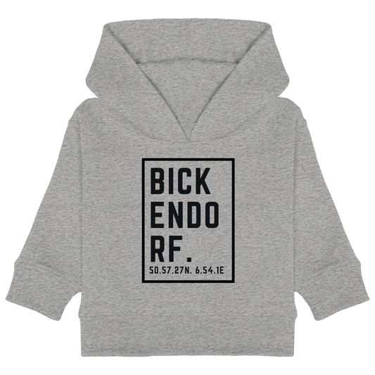 Bickendorf Koordinaten (großer Druck auf der Brust) - Baby Organic Hoodie
