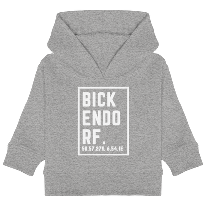 Bickendorf Koordinaten (großer Druck auf der Brust) - Baby Organic Hoodie