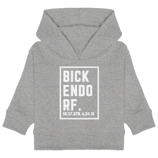 Bickendorf Koordinaten (großer Druck auf der Brust) - Baby Organic Hoodie