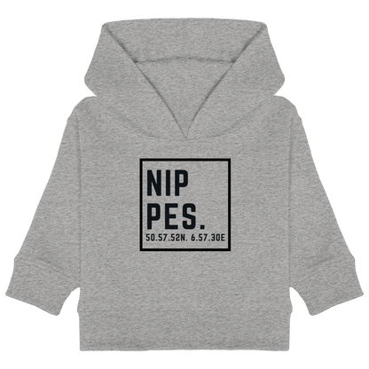 Nippes Koordinaten (großer Druck auf der Brust) - Baby Organic Hoodie