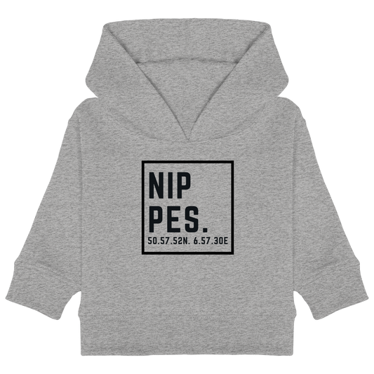 Nippes Koordinaten (großer Druck auf der Brust) - Baby Organic Hoodie