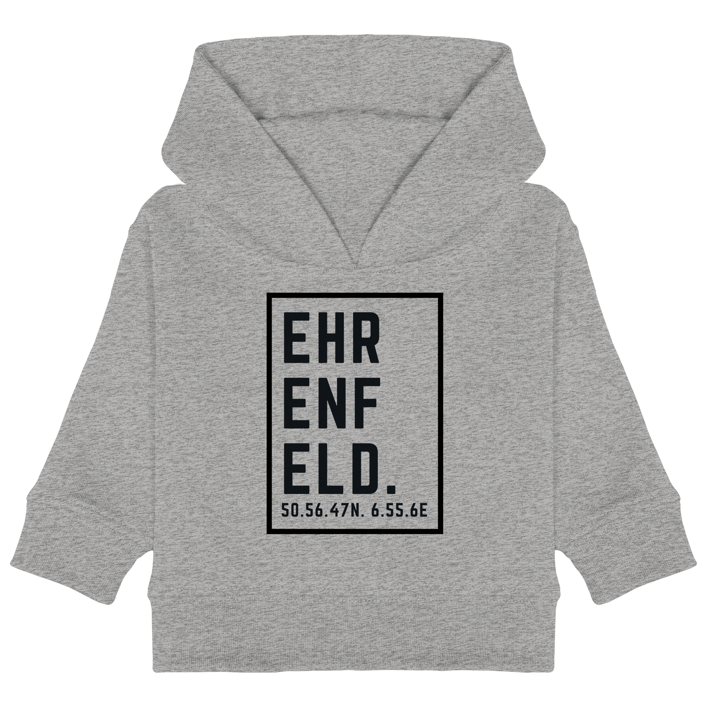 Ehrenfeld Koordinaten (großer Druck auf der Brust) - Baby Organic Hoodie