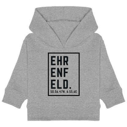 Ehrenfeld Koordinaten (großer Druck auf der Brust) - Baby Organic Hoodie