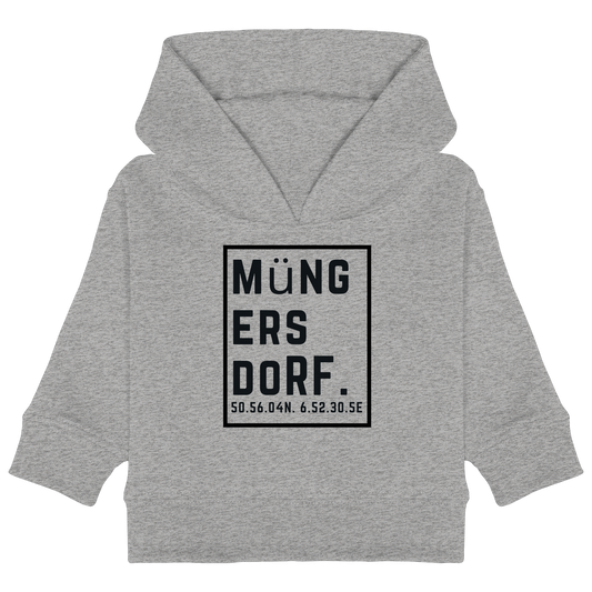 Müngersdorf Koordinaten (großer Druck auf der Brust) - Baby Organic Hoodie