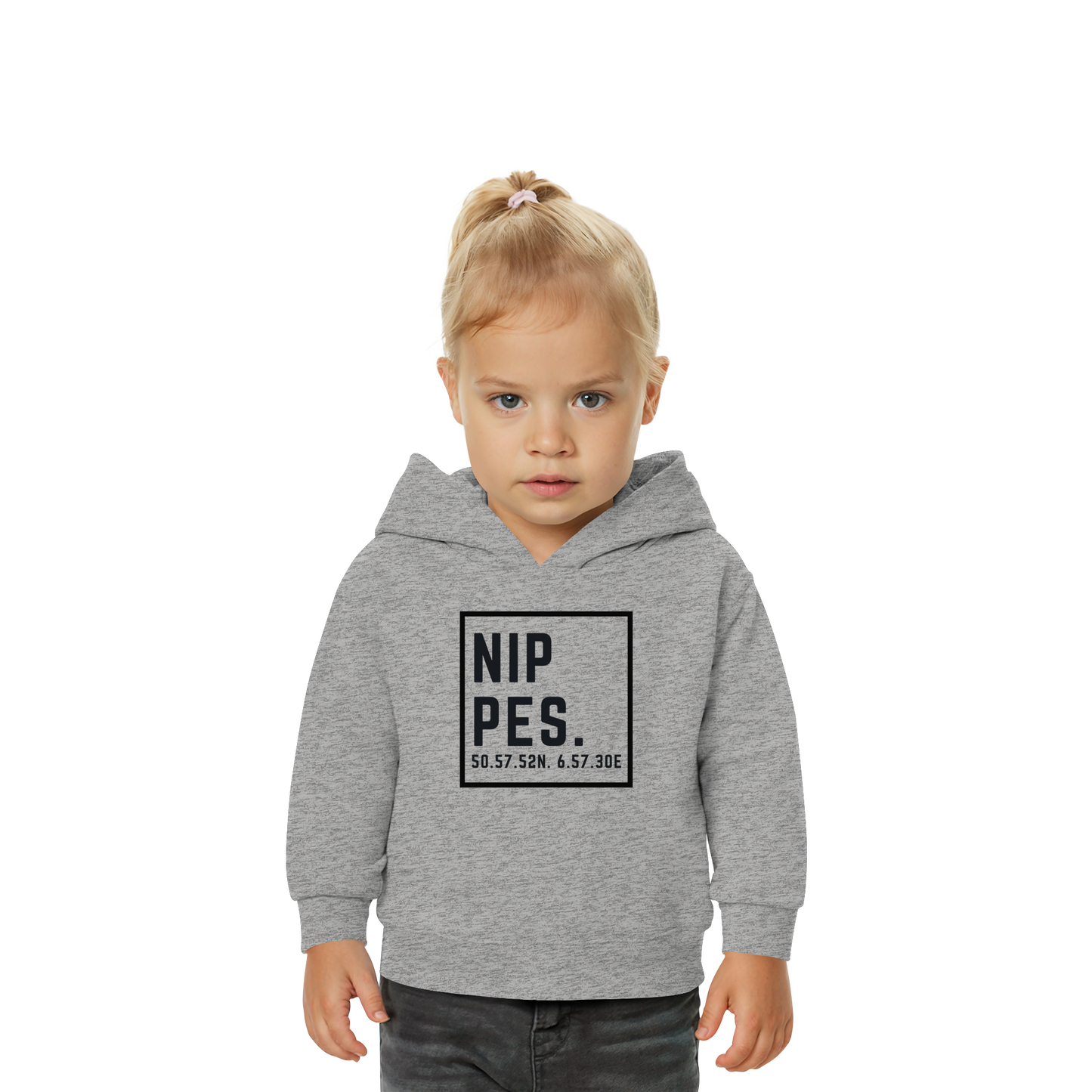 Nippes Koordinaten (großer Druck auf der Brust) - Baby Organic Hoodie