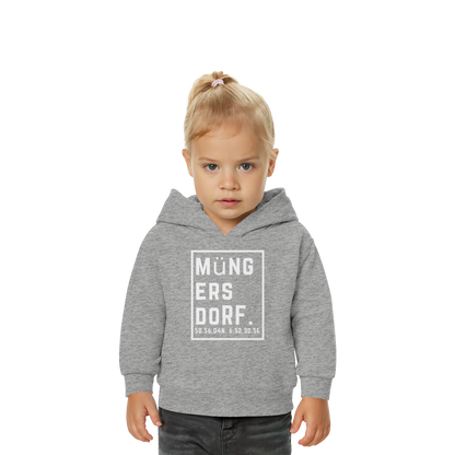 Müngersdorf Koordinaten (großer Druck auf der Brust) - Baby Organic Hoodie