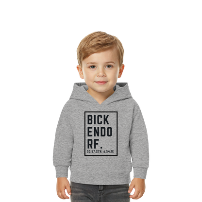 Bickendorf Koordinaten (großer Druck auf der Brust) - Baby Organic Hoodie